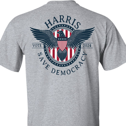 Kamala Harris Save Democracy Shirt | Kamala Harris 2024 Shirt | Democrat Backside Shirt Bright T1416 - KH2