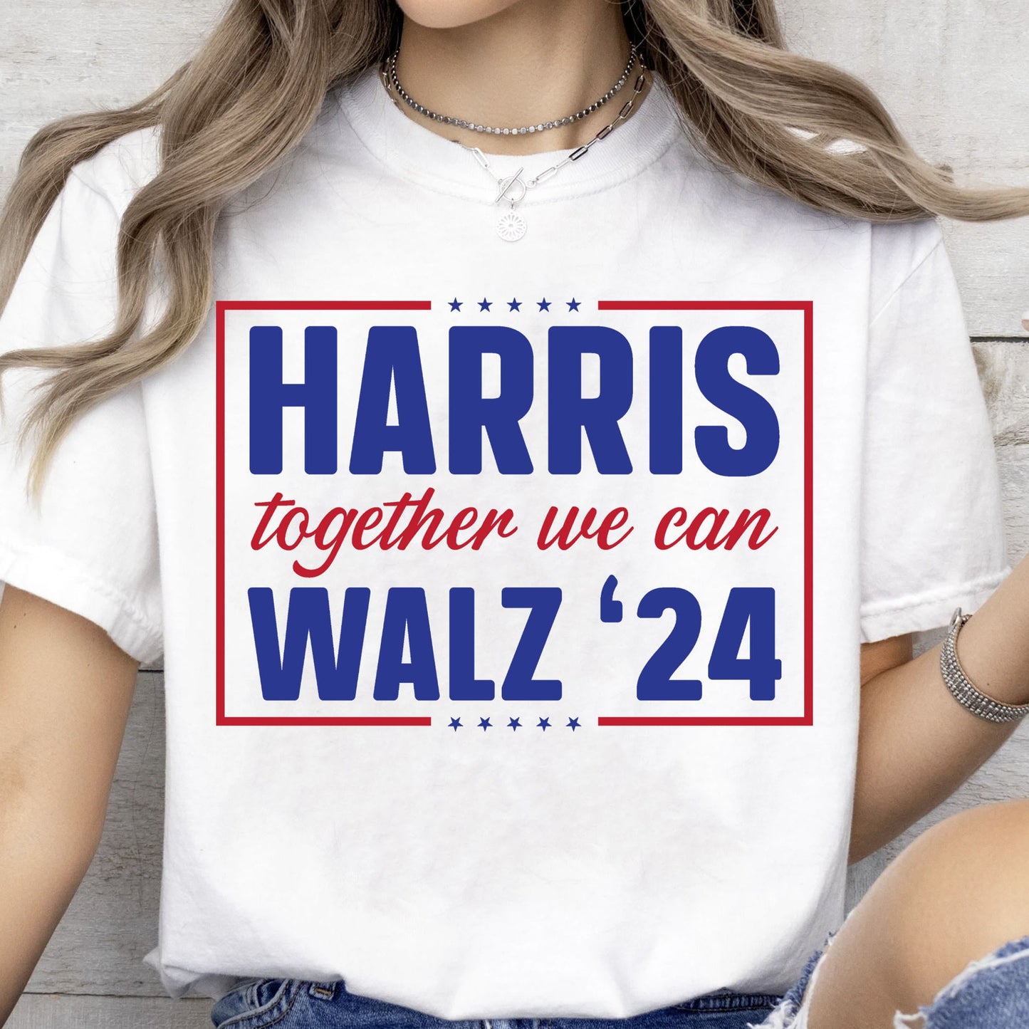 Harris Walz Together We Can 2024 Shirt | Kamala Harris 2024 Shirt | Democrat Shirt Bright T1455 - KH2