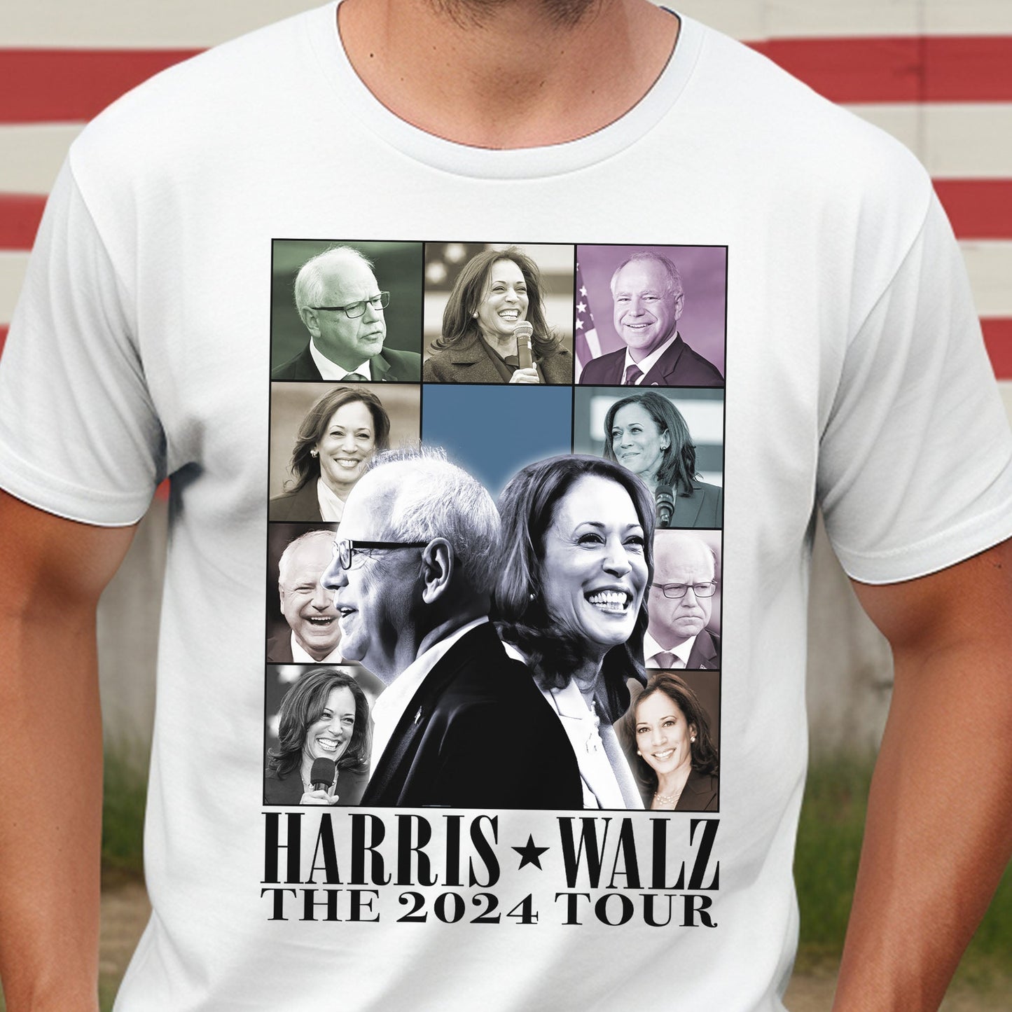 Harris Walz The Eras Tour Shirt | Kamala Harris 2024 Shirt | Tim Walz 2024 Shirt | Democrat Shirt Bright C1462 - KH2