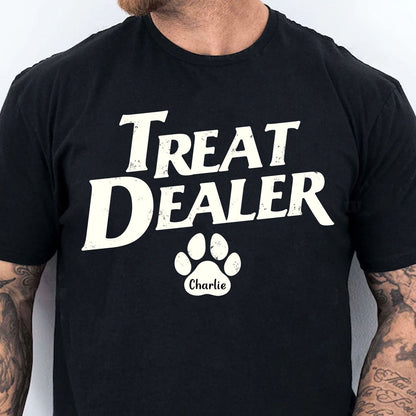 Treat Dealer Shirt, Dog Lovers Shirt, Personalized Custom Photo Dog Cat Shirt T1607