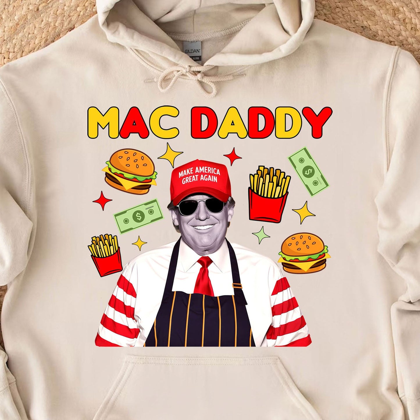 Mac Daddy Shirt, Funny Trump McDonalds Sweatshirt, Trump Supporters 2024 Sweatshirt T1631 - GOP