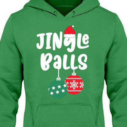 Jingle Balls Tinsel Tits Shirt, Couple Matching Christmas Shirt, Personalized Custom Couple Sweatshirt T1645