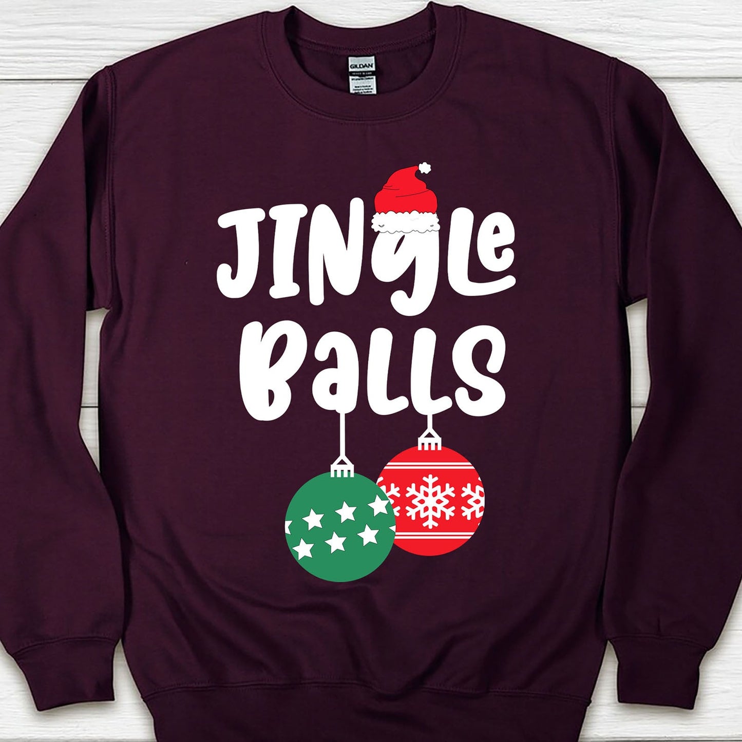 Jingle Balls Tinsel Tits Shirt, Couple Matching Christmas Shirt, Personalized Custom Couple Sweatshirt T1645