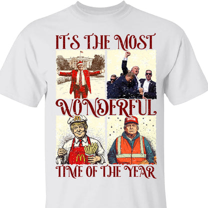 It's The Most Wonderful Time of Year, Humorous Trump Christmas Shirt, Trump 47th President Sweatshirt Bright T1753 - GOP