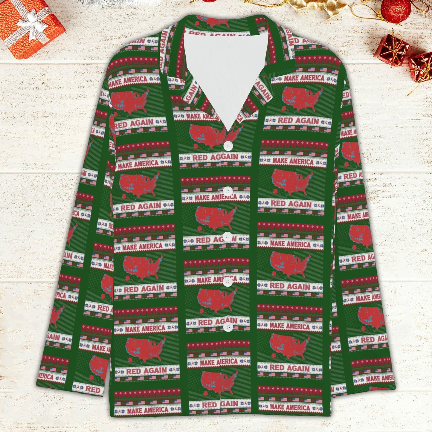 Make America Red Again Pajamas, Trump Won Pajamas, Trump President Pajamas 681817 - GOP