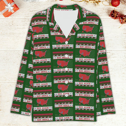 Make America Red Again Pajamas, Trump Won Pajamas, Trump President Pajamas 681817 - GOP