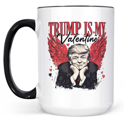 Trump Is My Valentine, Retro Valentines Mug, Trump Valentine's Day White Mug Accent Mug 681850 - GOP