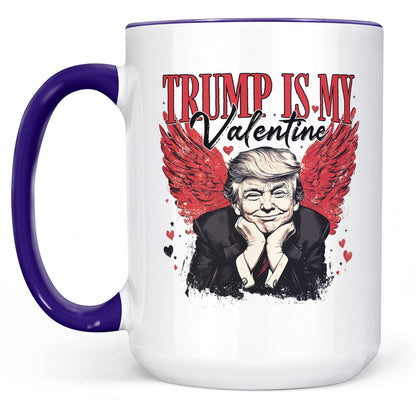 Trump Is My Valentine, Retro Valentines Mug, Trump Valentine's Day White Mug Accent Mug 681850 - GOP