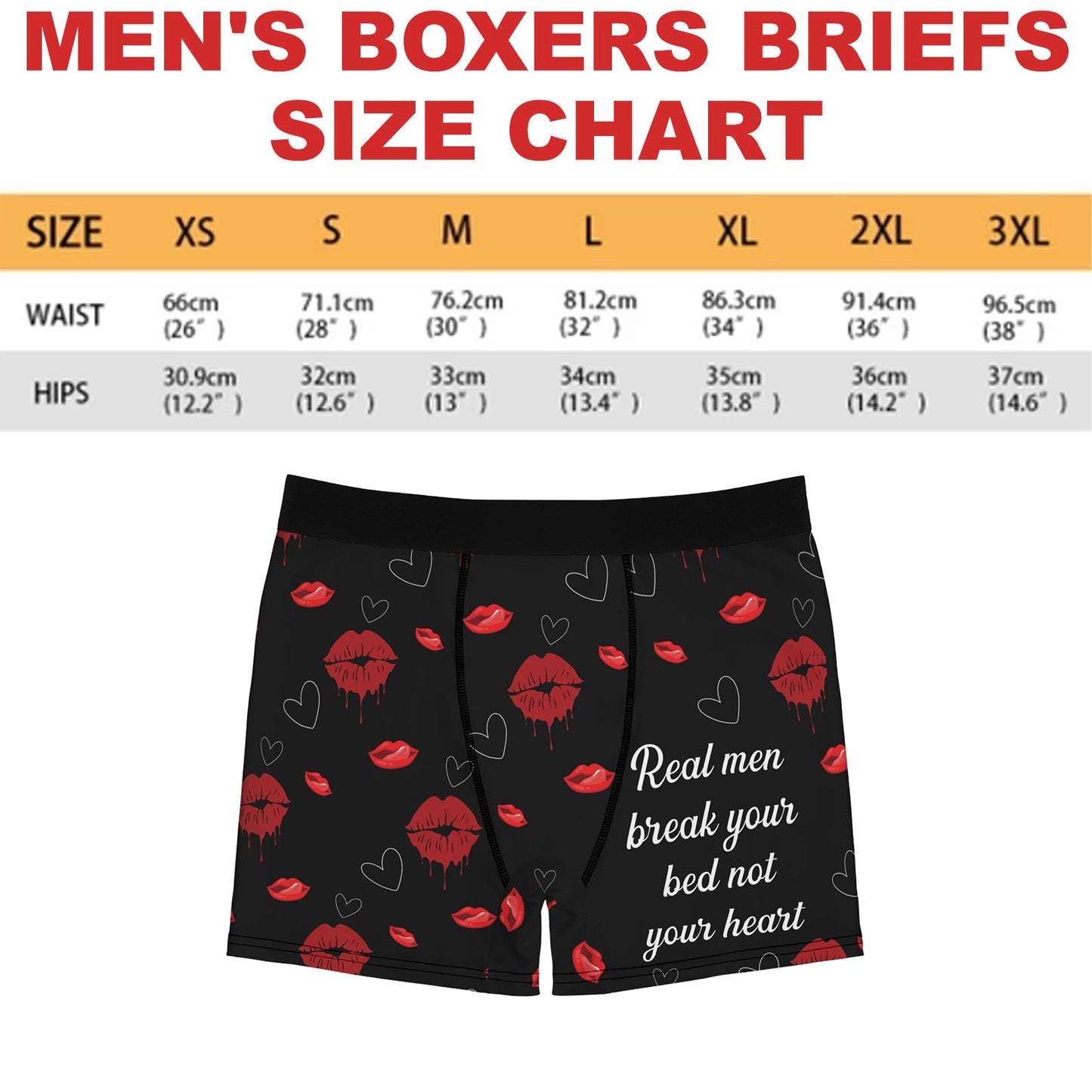 Real Men Break Your Bed Not Your Heart Boxer, Funny Boxer Briefs, Valentines Gift Ideas for Husband, Boyfriend 681889