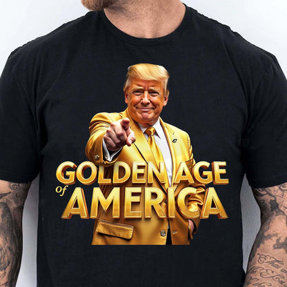 Trump Golden Age of America Shirt, Trump Golden Shirt, Republican Dark Shirt 681988 - GOP