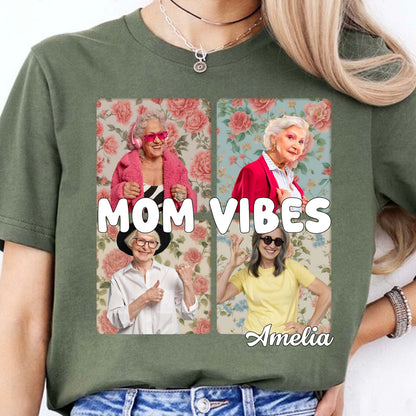 Custom 90s Retro Mom Vibes Shirt,  Funny Personalized Custom Tee Shirt, Gift for Mother's Day, Gift for Mom, Gift for Wife 682129