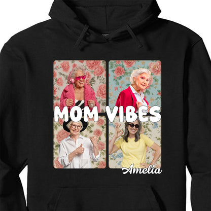 Custom 90s Retro Mom Vibes Shirt,  Funny Personalized Custom Tee Shirt, Gift for Mother's Day, Gift for Mom, Gift for Wife 682129