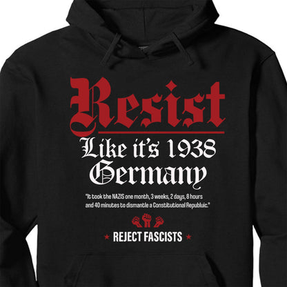 Resist Like It's 1938 Shirt, 8647 Anti-Fascist Trump Protest Tee, Political Dark Shirt 682170