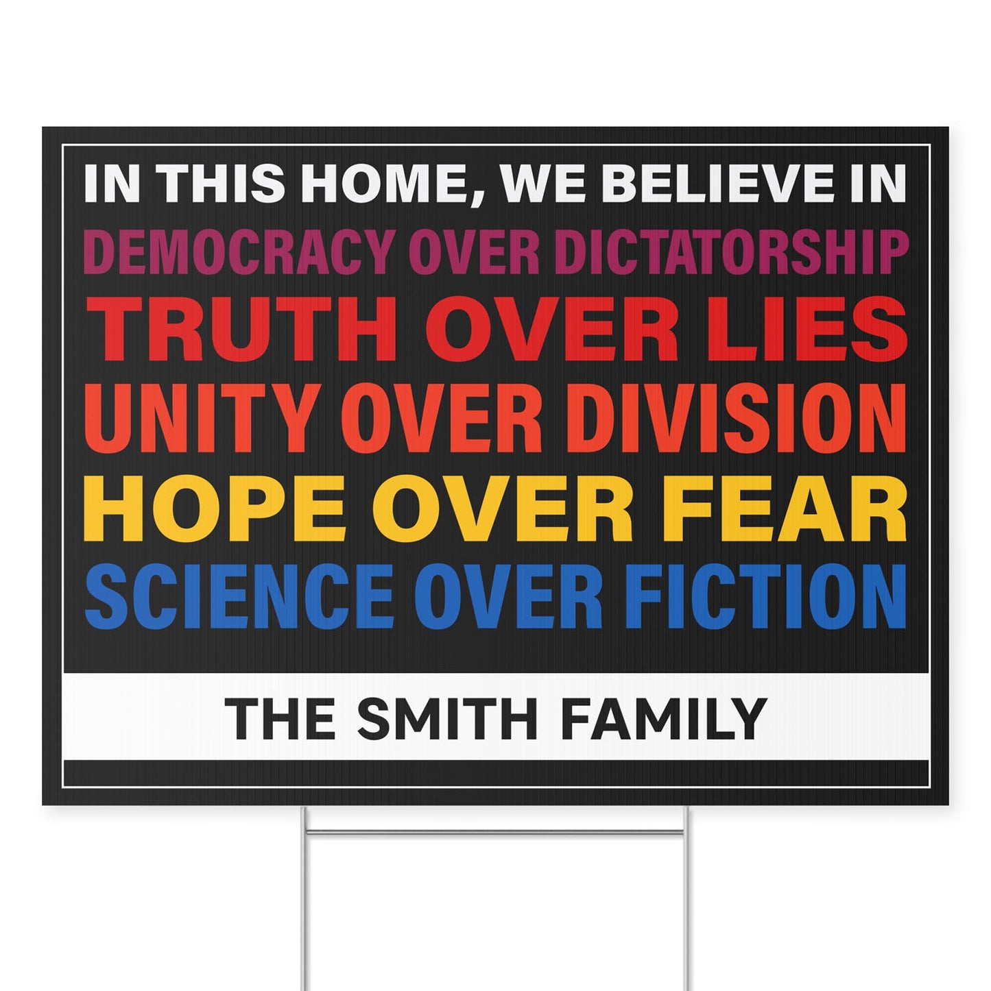 Personalized 8647 Anti Trump Resistance Sign, Custom Political Protest Yard Sign, Bold Anti Trump Message Yard Sign 682179