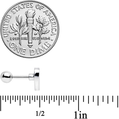 16G 1/4 Rainbow Pride Heart Cartilage Tragus Earring