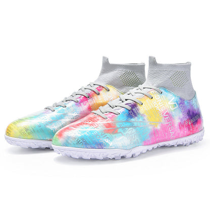 High Top Soccer Shoes Boys And Girls Tf Broken Nails