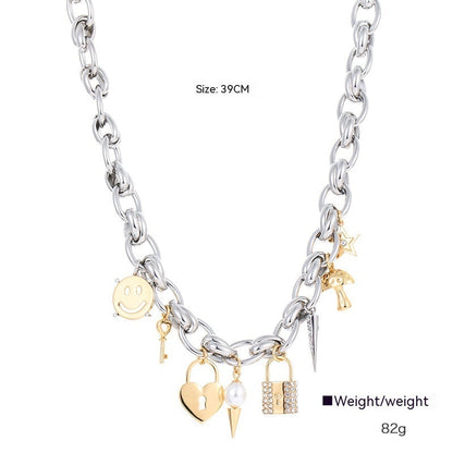 Exquisite Punk Copper Alloy Pendant Necklace