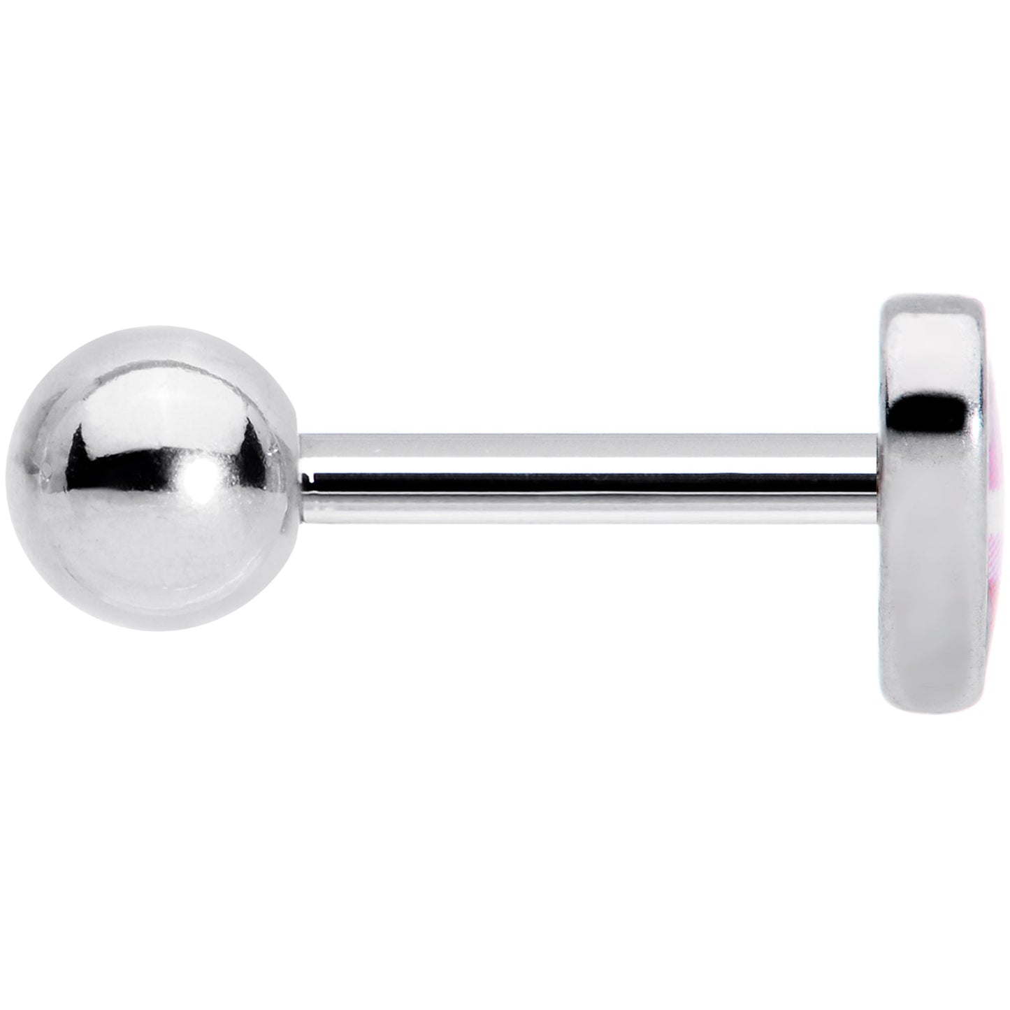 16G 1/4 Lesbian Pride Heart Cartilage Tragus Earring