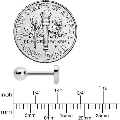 16G 1/4 Lesbian Pride Heart Cartilage Tragus Earring