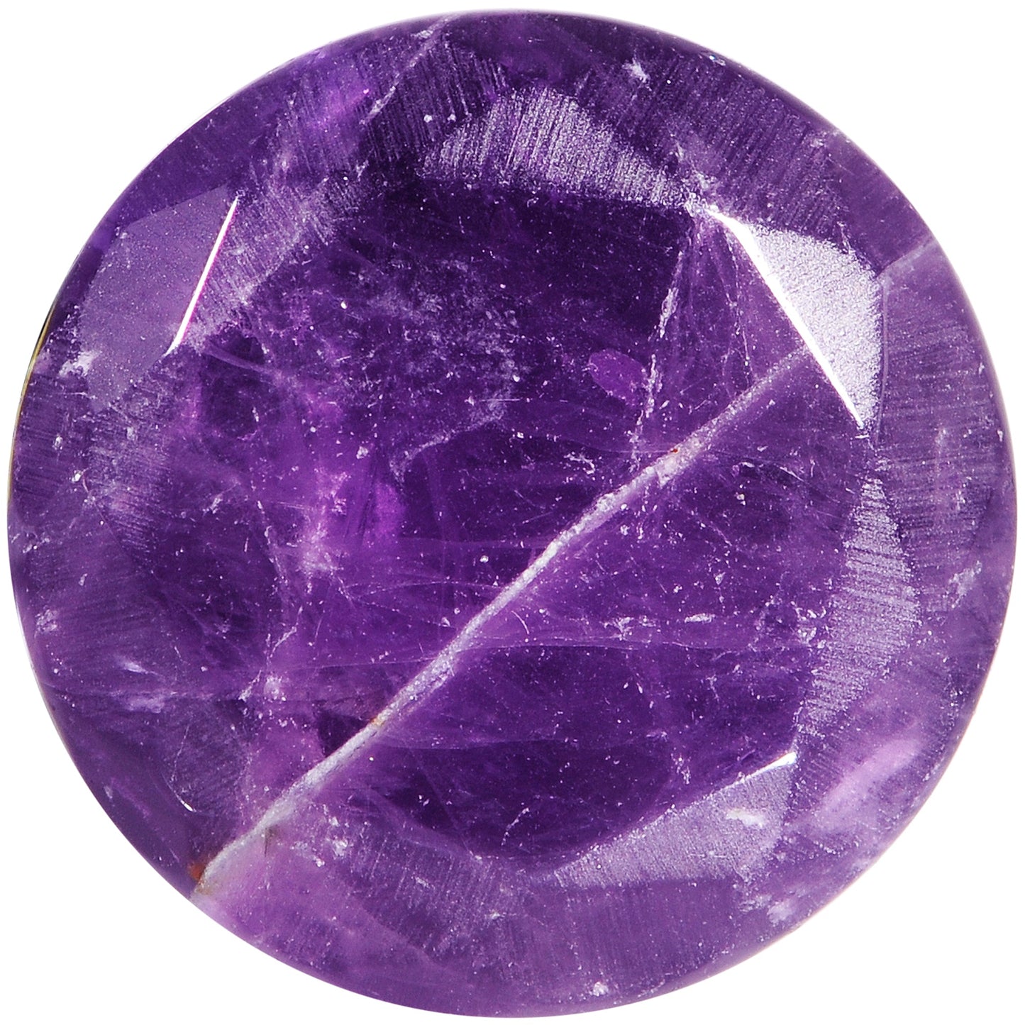 00G Purple Amethyst Saddle Plug Set