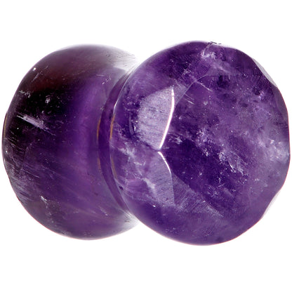00G Purple Amethyst Saddle Plug Set