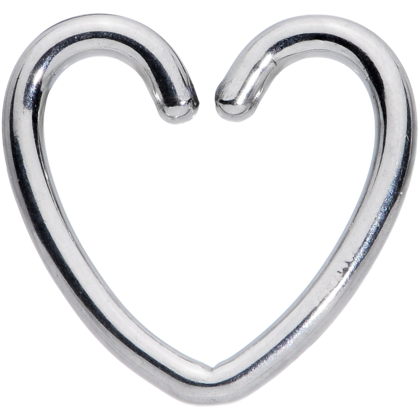 16G 1/4 Grade 23 Titanium Hollow Heart Closure Ring