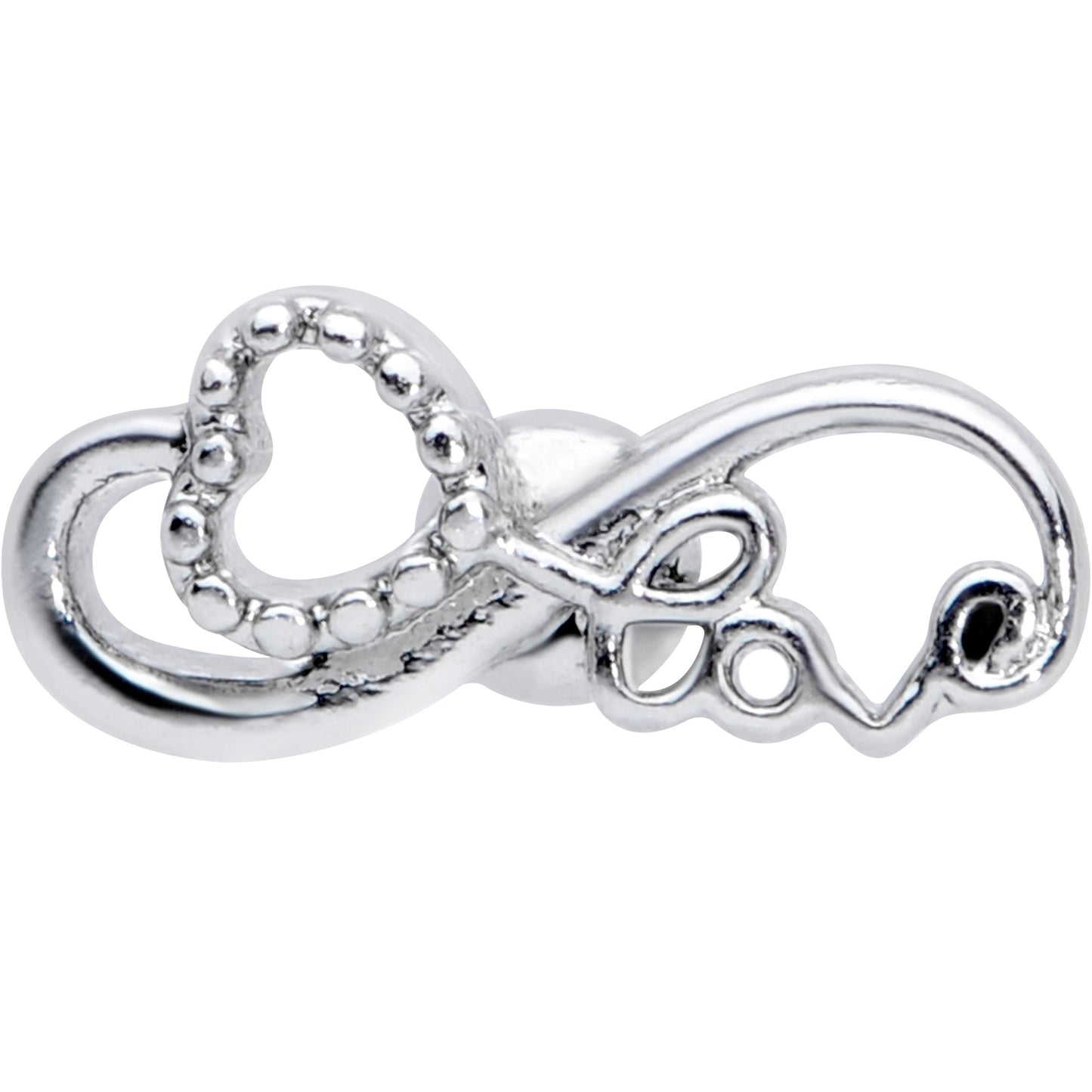 16G 1/4 Infinity Heart Valentines Day Cartilage Tragus Earring