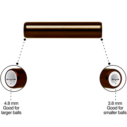 5mm to 6mm Brown Aluminum Body Piercing Ball Removal Tool