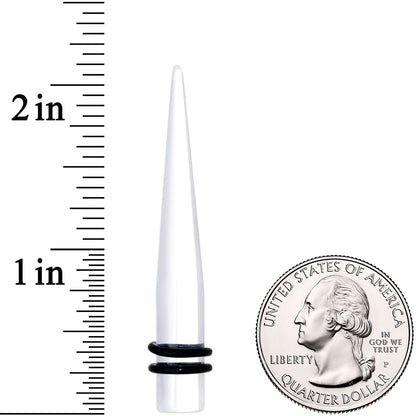 0G Clear Acrylic Straight Taper Set