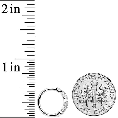 16G 3/8 Clear CZ Gem Tears Hearts Hinged Segment Ring