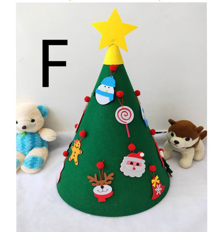 DIY Felt 3D Christmas Tree Decor