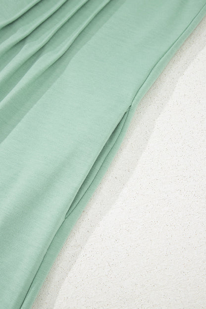 Tie V-Neck Pintuck Sleeveless Loose Romper