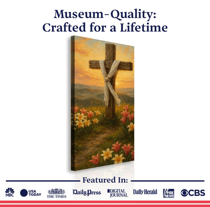 Cross and Flowers Faith Wall Art III