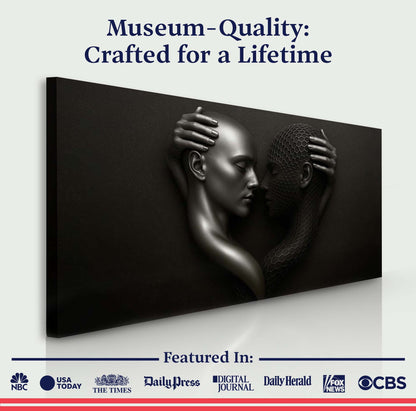 Eternal Love Figure Abstract Wall Art III