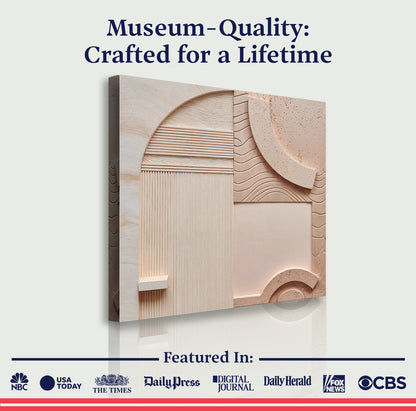 Minimalist Peach Clay Wall Art