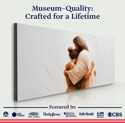 Divine Embrace of Grace Faith Wall Art II