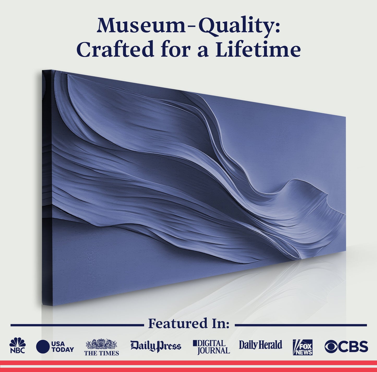 Midnight Navy Minimalist Wall Art