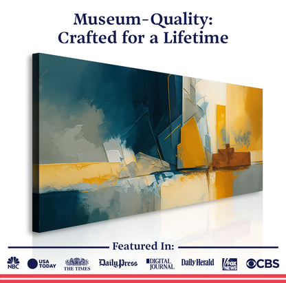 Abstract Geometric Lines Wall Art II