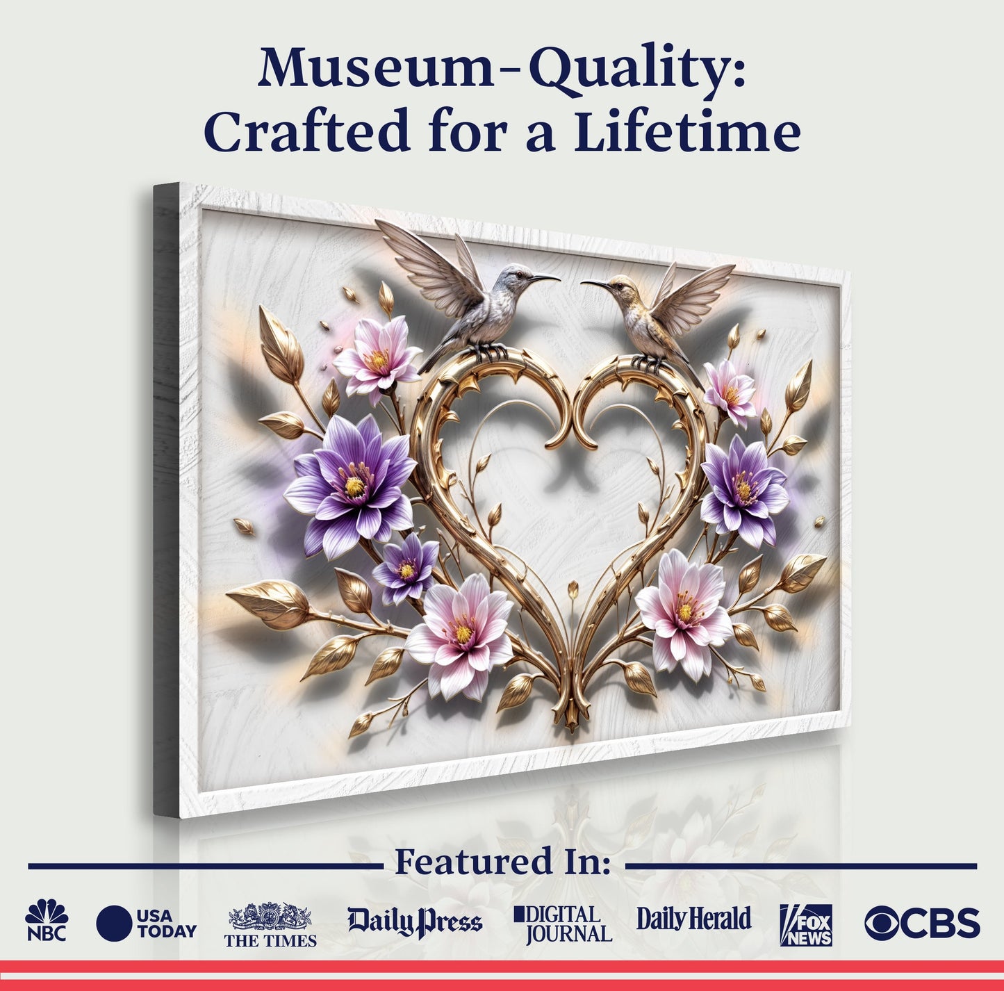 3D Hummingbirds Wall Art V