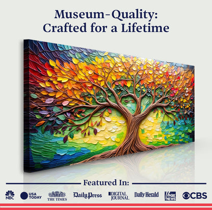 Tree Of Life Impasto Wall Art