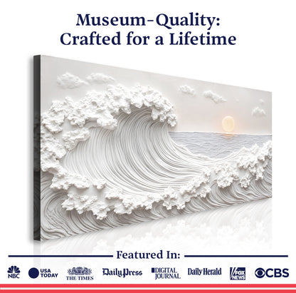 Ocean Waves Abstract Wall Art