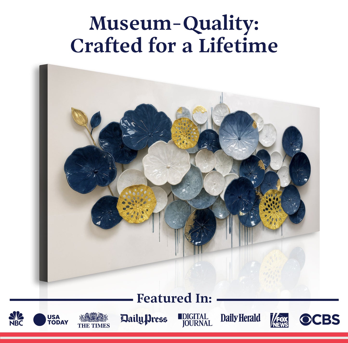 Lotus Leaf Abstract Wall Art VII