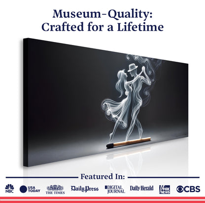 Modern Abstract Couple Dance Wall Art