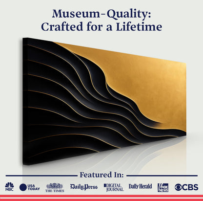 Black And Gold Minimalist Abstract XI