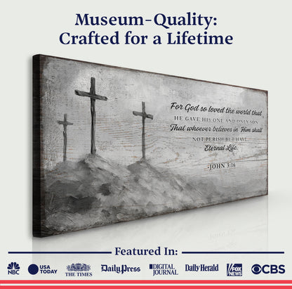 John 3:16: For God So Loved The World Faith Sign VIII