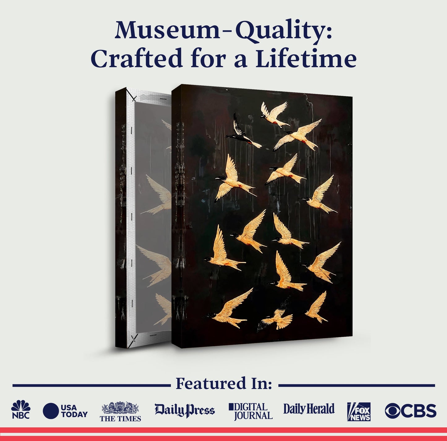 Abstract Flying Swallow Wall Art