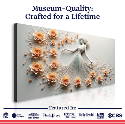 Modern Minimalist Woman Dance Wall Art