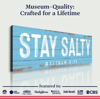 Stay Salty Coastal Sign IV