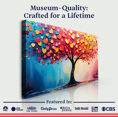 Living Rainbow Impasto Wall Art