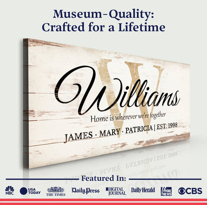 Personalized Family Sign XI